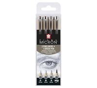 SAKURA Pigma Micron - Juego de rotuladores (4 unidades), color gris