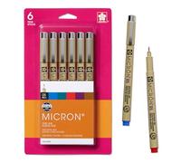 Sakura Pigma Micron Pen Set #05 0,45 mm 6/Pkg-Nero, Rosso, BLU, Verde, Marrone, Viola