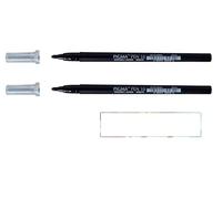 Sakura PIGMA PEN 10 - Pincel de fieltro (punta de 0,7 mm, 2 unidades + 1 tarjeta)