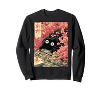 Sakura Primavera Gato Japonés Flores Flores Cerezo Flor Sudadera