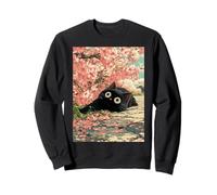 Sakura Primavera Gato Japonés Flores Flores Cerezo Flor Sudadera