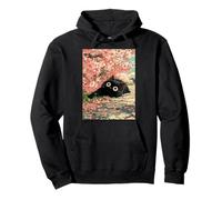 Sakura Primavera Gato Japonés Flores Flores Cerezo Flor Sudadera con Capucha