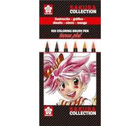 Sakura - Set De Seis Rotuladores Koi Coloring Punta Pincel Ideal Para Rostros Multicolor