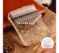 Sakura Shape Kalimba de 17 teclas, pulgar perfectamente diseñado con accesorios de afinación (B)