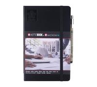 Sakura Sketch Notebook Hardcover 80 Cream White 140 gsm Acid-Free Sheets with Pigma Micron & Pen Holder - Cuaderno