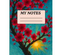 Sakura Whispers: A Floral Notebook with Colored Interior Pages - Inspired by Cherry Blossom Dreams