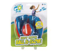 ?Sal a la calle, vamos! Juego de pelota y guantes de b?isbol Super Sport para exteriores de Toysmith. El embalaje puede variar. Peque?o.