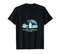 Sal al Aire Libre Respira fácil Cottagecore Forest Art Camiseta