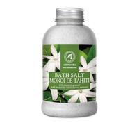 Sal de Baño de Monoi de Tahiti 600g - Sales de Baño Marinas con Aceite de Coco Natural & Extracto de Gardenia Tahitensis - Baño Relajante - Relajación - Buen Sueño - Sales de Baño de Aromaterapia
