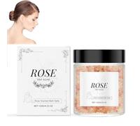 Sal De Baño De Rosas, Sales De Baño, Sal De Baño Natural Rosas Para Dormir Bien, Sales De Baño Marinas - Baño Relajante - Aromaterapia, 120g