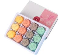 Sal de baño para pies, bombas de baño para pies, 12 unidades/juego de sales de remojo naturales con 4 aromas de lavanda, jazmín, rosa y manzanilla para callos de, aromas de olor a rebeldes