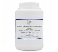 Sal de Epsom o Sulfato de Magnesio Heptahidratado 1 kg Power natural life | Materia Prima 100% Pura para Baños, Pediluvios y Preparaciones Cosméticas| Envase de 1kg