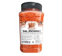Sal en Escamas con Pimentón Ahumado Picante 950 g - Sal Gourmet Crujiente - Ideal para Carnes, Pescados, Pulpo y Cocina Mediterránea