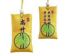 Sal espiritual con sobre, collar de bolsa de sal espiritual budista para dinero, talismán chino clásico, sal espiritual para dinero, collar de bolsa de sal espiritual