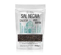 Sal Kala Namak, 100% Natural, |Sabor Huevo| Sin Aditivos, Sin Refinado. Sal Negra Del Himalaya. Mayor Contenido En Oligoelementos. Para Sazonar. Origen: India y Pakistán (950g, Gruesa)