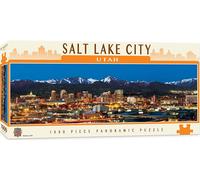 Sal Lago Ciudad Utah 1000 Pieza Panorámico Puzle Rompecabezas 990mm x 330mm