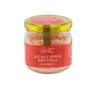 Sal Marina con Pimienta Ecológica | Condimento para Pescado a la Parrilla o Guisos | Bote 115 g | 100% Natural y Sin Aditivos