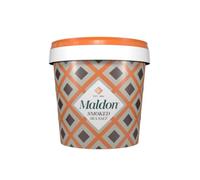 Maldon Sal de mar copos de sal marina pura y ahumada, cubo de 500 g
