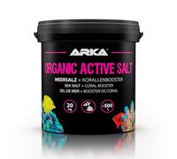 Sal Marina para Acuario Marino - ARKA Organic Active Salt 20 kg - con activadores orgánicos para Crecimiento Coralino y Color - sin fosfatos - Soluble y Segura - Equilibrio Estable y Profesional
