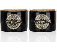 Sal Negra del Himalaya - Sal de Portugal - Frasco de Cerámica de 150 g - Sal 100% - Producto Gourmet (Paquete de 2)