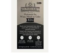 Sal nutritiva para levadura Keltercraft K04 [10 g: para 25 l de vino, hidromiel y sidra] Sal de fermentación, alimento para levadura DAP con vitaminas, sal nutritiva para fermentación