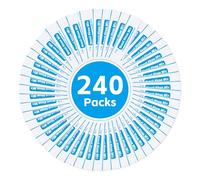Sal para lavado nasal, 240 bolsas de sal nasal para ducha nasal, 2,7 g, sal neti pot para lavado nasal, juego de recarga para neti pot