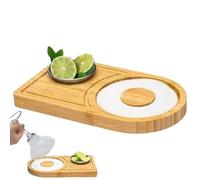 Sal Rimmer - Diseño de madera, sal margarita, superficie lisa de artesanía, estilo compacto, borde de madera, juego de bebidas para refinar margaritas en bares y restaurantes