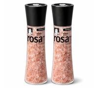 Sal Rosa del Himalaya, Formato molinillo gigante, Apta para realzar todos tus platos y brindar un toque gourmet, sazonar carnes, pescados y verduras, Sin Gluten, Contiene 2 unidades de 370 g