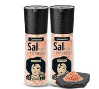 Sal Rosa del Himalaya, Formato molinillo gigante, Apta para realzar todos tus platos y brindar un toque gourmet, sazonar carnes, pescados y verduras, Sin Gluten, Contiene 2 unidades de 103 g