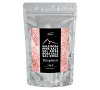 Sal Rosa del Himalaya Molido Bembo 1 Kg - Bajo en Sodio, Rico en Oligoelementos, Sin Conservantes, Colorantes ni Antiaglomerantes.