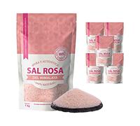 Sal Rosa Fina de Himalaya - 6 Kg - 100% Natural y Pura, Rica en Minerales Esenciales, Sin Aditivos, Para Cocina y Salud