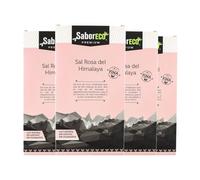 Sal rosa fina del Himalaya Saboreco 1 kg pack de 4