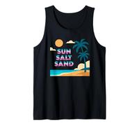 Sal Sol Arena Playa Palmeras I Love The Beach Camiseta sin Mangas
