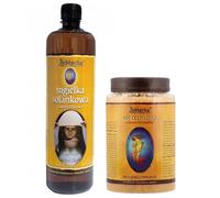 Sal termal yodada y bromada de Zabłocka 1 kg + bruma salina 950 ml, set natural para baño y exfoliación