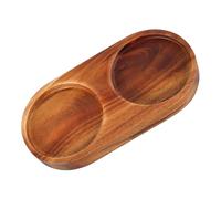 Sal y bandeja de madera - Soporte y accesorios - Bandeja de madera para molinillos de menos de 2.4 pulgadas de diámetro - Soporte de cocina perfecto, organizador para uso en encimera