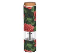 Sal y pimienta eléctrica Grinde vintage elegante rosa roja floral