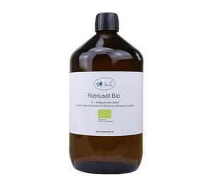 Sala Aceite de ricino prensado en frío BIO 1 L 1000 ml botella de cristal