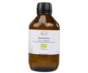 Sala Aceite de ricino prensado en frío BIO 250 ml botella de cristal