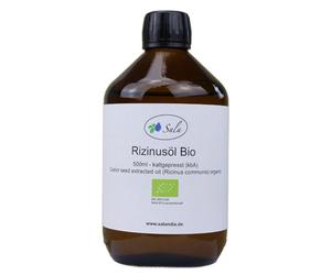 Sala Aceite de ricino prensado en frío BIO 500 ml botella de cristal