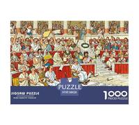 Sala de Debate del Senado Romano Puzzle De Madera Impermeable Puzzles De 1000 Piezas para Adultos Desafiante Y Estimulante Rompecabezas para Decoración del Hogar