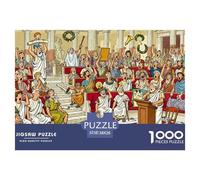 Sala de Debate del Senado Romano Puzzle De Madera Impermeable Puzzles De 1000 Piezas para Adultos Imposible Rompecabezas Juegos Desafiantes