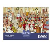 Sala de Debate del Senado Romano Puzzle De Madera Impermeable Puzzles De 1000 Piezas Regalos para Adultos Desafiante Y Estimulante Rompecabezas Juegos Desafiantes