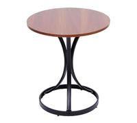 Sala de estar dormitorio Mármol mesa giratoria mesa de fin, sofá círculo mesa mesa lateral oficina conversación mesa pequeña merienda mesa de té mesa de madera con negro juego (Size:55cm)