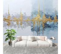 Sala de Estar Mural 250x175cm Abstracto Estilo ArtíStico Tejido No Tejido Fotomurales Azul GrisáCeo Mural Se aplica a Pared Panorámico Para Dormitorio TV Pared Murales Póster