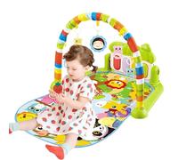 Sala de juegos para bebés, esterilla de fitness y actividad para bebés - Fundas lavables para bebé, alfombra de juego de actividad visual, oyente, conmovedora, desarrollo cognitivo para bebés de hasta