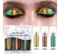 Sala de s Multichrome Chameleon, sombra de s con brillo líquido, Multichrome Chameleon Eyeshadow, Kit de maquillaje de larga duración maquillaje de brillo de pigmento para
