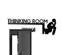 Sala Pensamiento - Señal La Puerta La Puerta Del Baño | Decoración Divertida La Puertta La Puertaa Del Baño Madera | Señal La La Sala Pensamiento Para Baños, Casa, Más