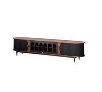 Sala Soporte de TV Sala de estar Color de alta calidad a juego madera maciza gabinete de TV Hogar Sanitaria Retro Gabinete de almacenamiento Soporte de TV con espacio de almacenamiento(A:200CM*40CM