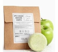 SALAD CODE Champú Sólido 99,92% Natural Cabello Seco 70 g | Aguacate y manzana, nutre sin apelmazar | Espuma abundante | Sin sulfatos ni plásticos, zero waste