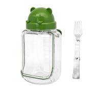 Salad Meal Prep Containers - Leak Proof Clear Salad Canisters | Portable Food Storage Set, Lunch Box Organizer | Kitchen School Office Gym Camping Picnic Outdoor Dining Meal Planning Container System